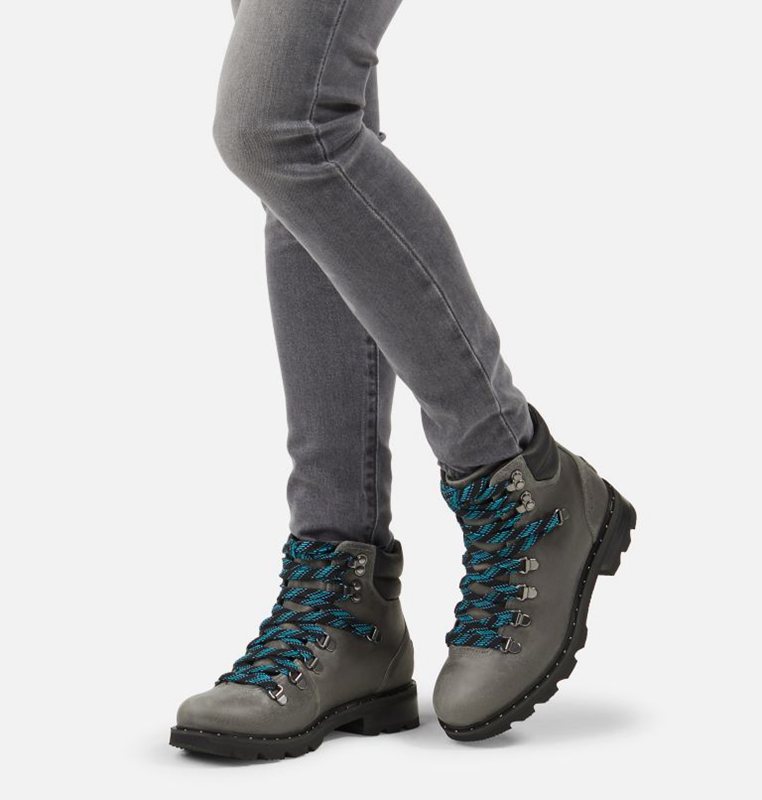 Botines Sorel Mujer - Lennox™ Hiker Mid Gris Oscuro - 45239-JGLX